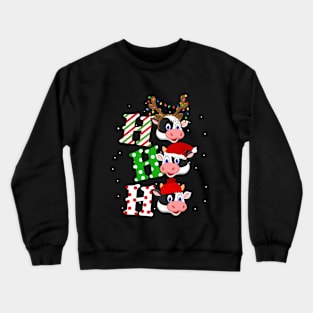 Cow Ho Ho Ho Christmas Crewneck Sweatshirt